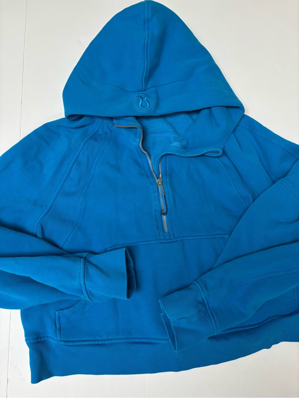 Lululemon athletica Poolside Blue Half-Zip Scuba Hoodie